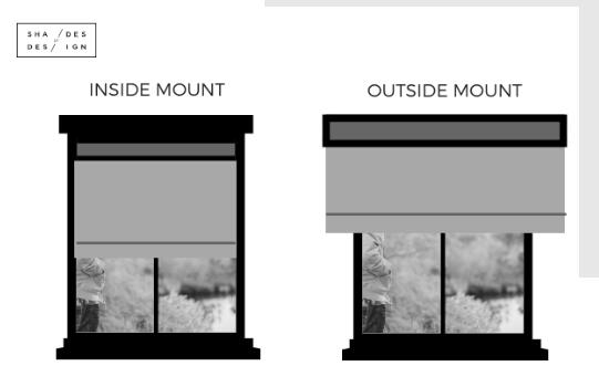 Inside Mount Vs. Outside Mount Roller Shades