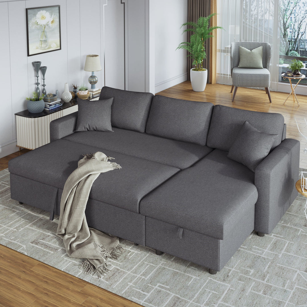 Space-saving Convertible Sleeper Sofa