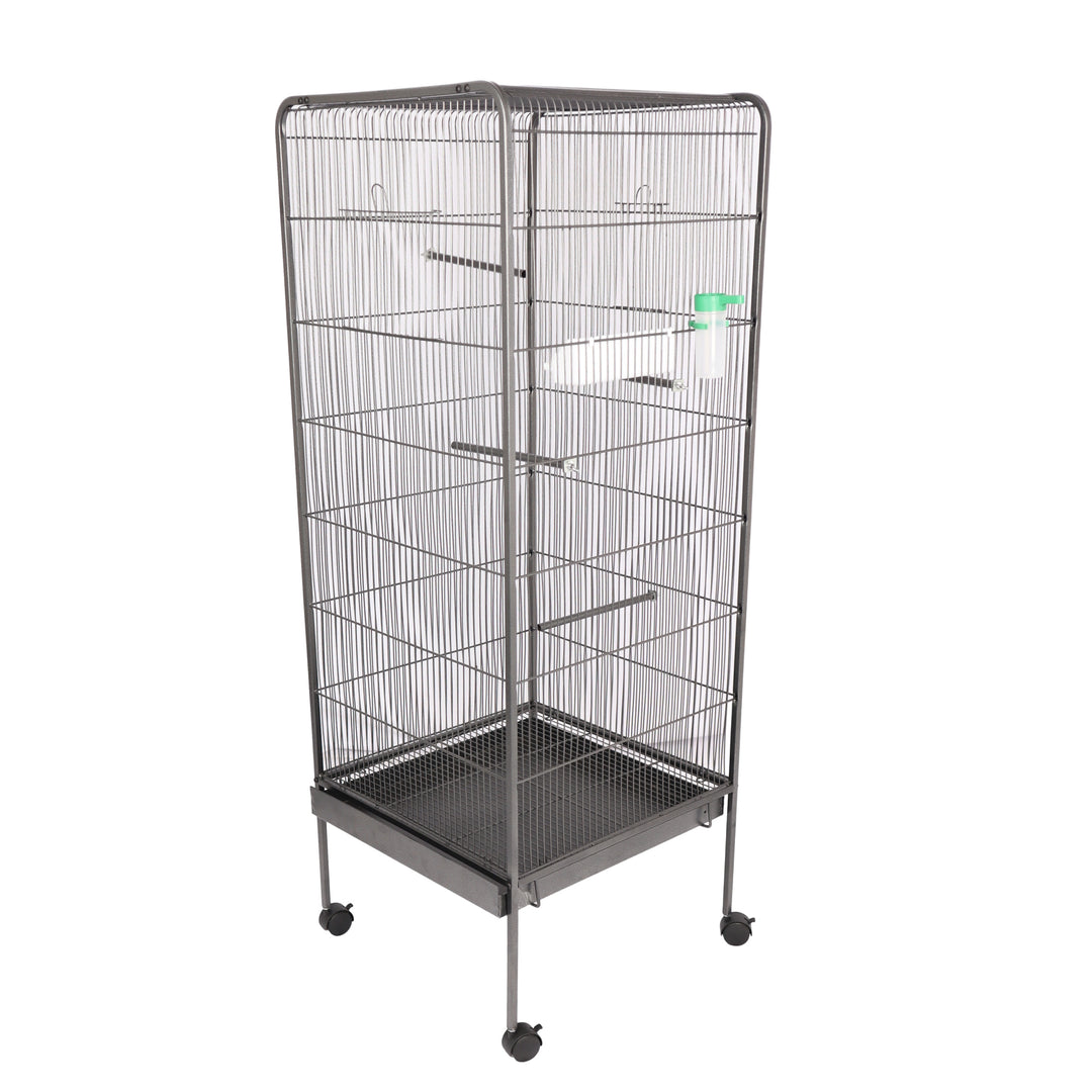 Bird Cage for Parakeets Cockatiels Parrot Green Cheek Conures Pigeons Lovebird with Rolling Stand