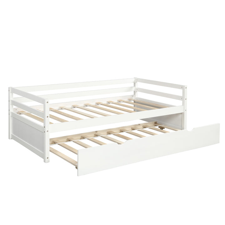 Daybed with Trundle Frame Set, Twin Size, White