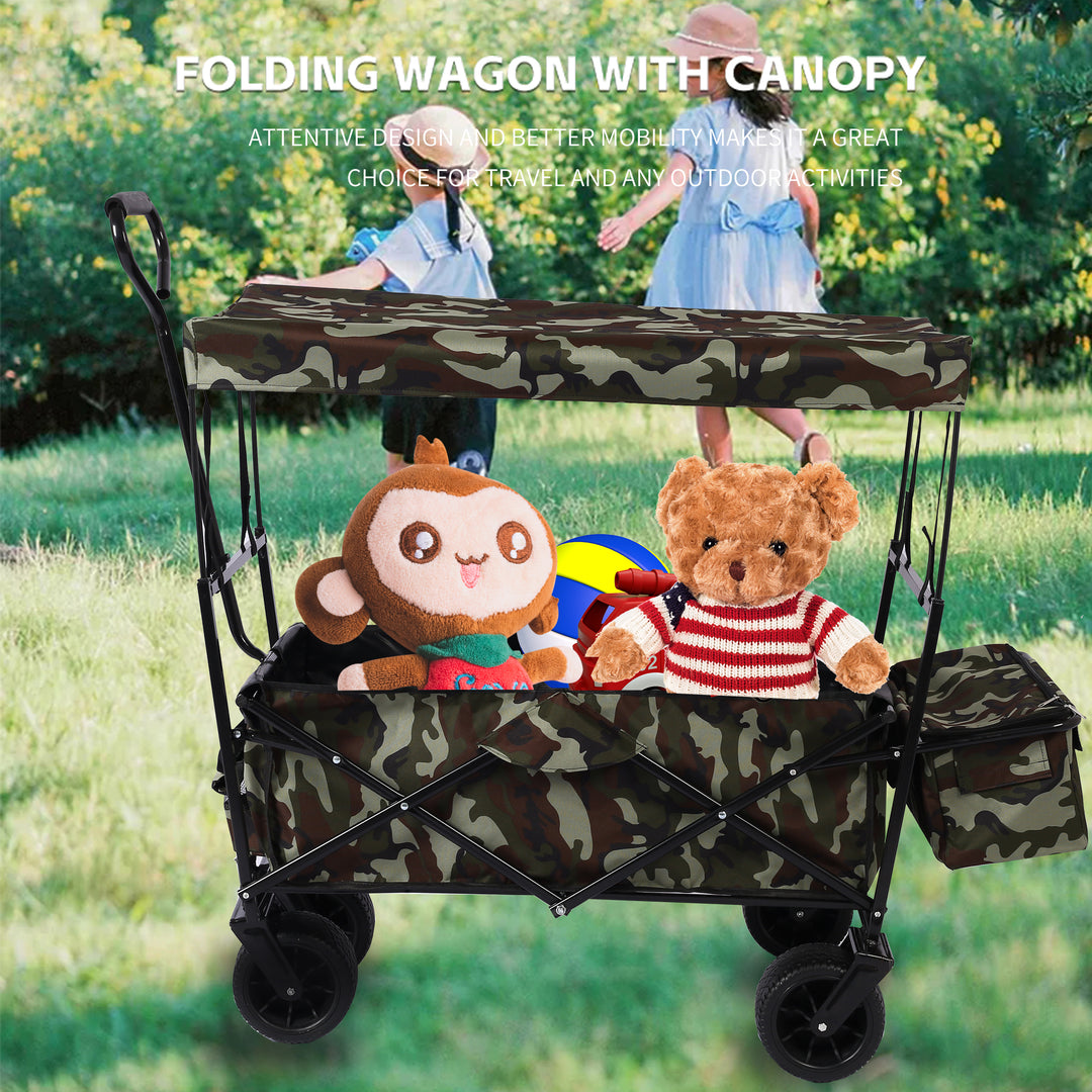 Outdoor Garden Park Utility kids wagon portable beach trolley cart camping foldable folding wagon