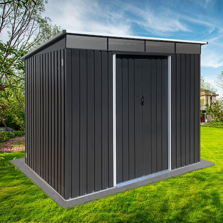 Metal garden sheds 6ftx8ft outdoor storage sheds Acrylic Total