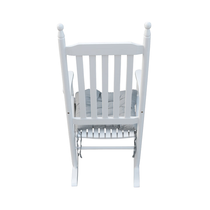 wooden porch rocker chair  WHITE