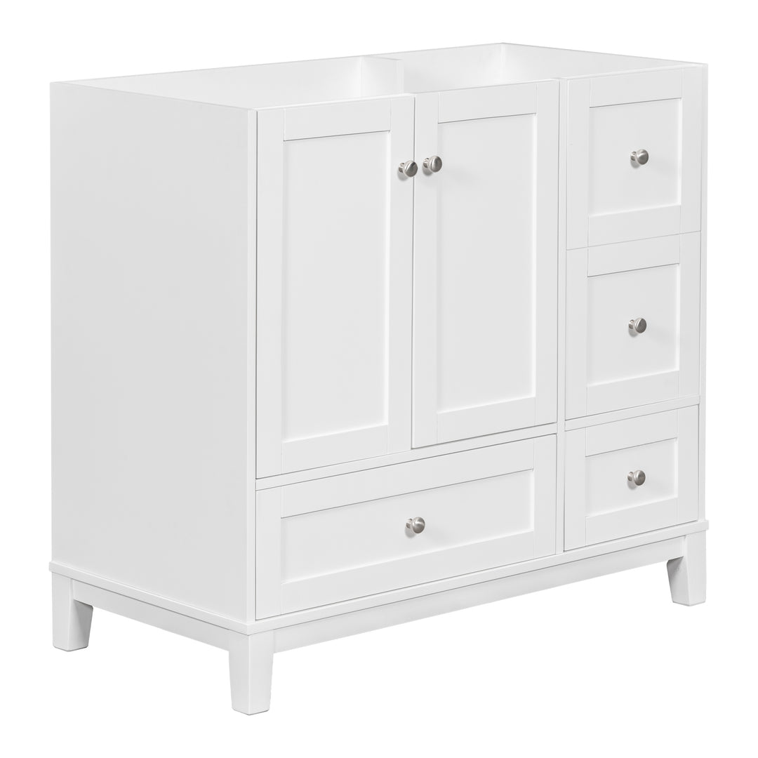 [Cabinet Only] 36" Bathroom vanity, white