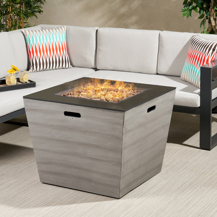 LANGTON 30" SQUARE MGO FIRE PIT - 50,000 BTU