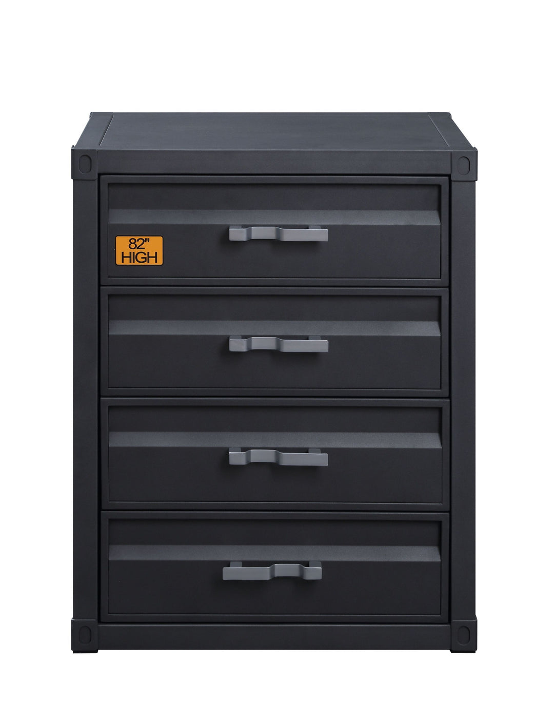 ACME Cargo 4-Drawer Chest, Gunmetal Finish 37956