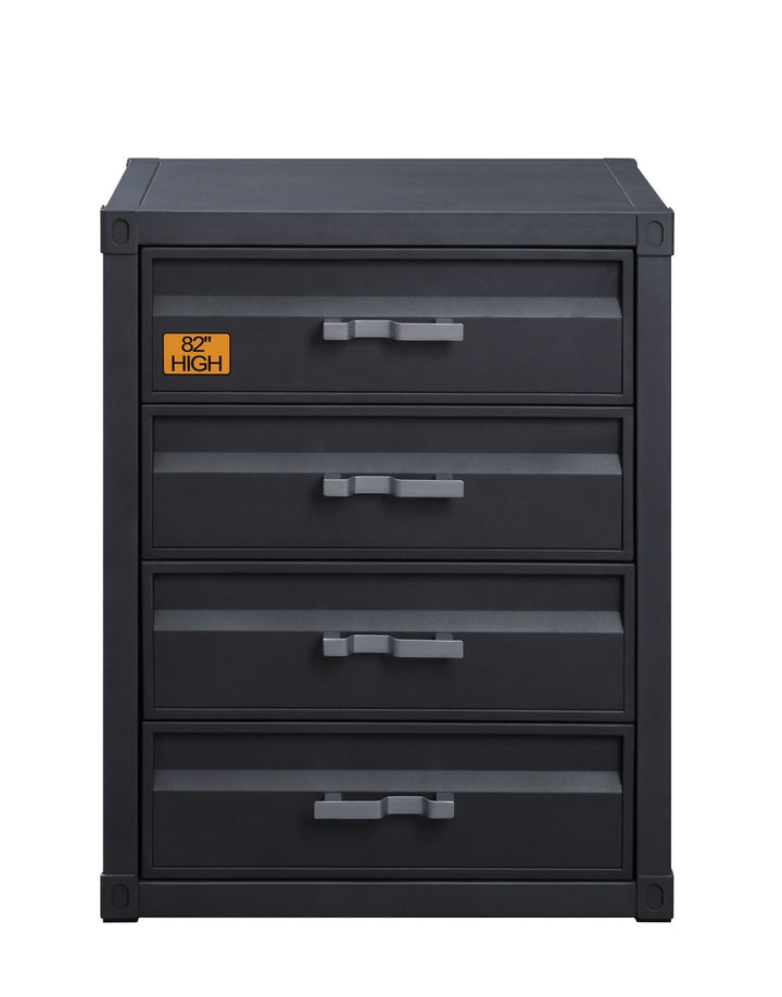 ACME Cargo 4-Drawer Chest, Gunmetal Finish 37956