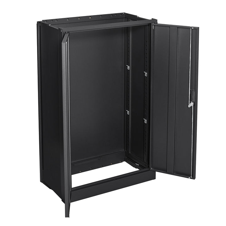 Metal Storage Cabinet with Locking Doors and Adjustable Shelf, Folding Filing Storage Cabinet , Folding Storage Locker Cabinet for Home Office,School,Garage, Black