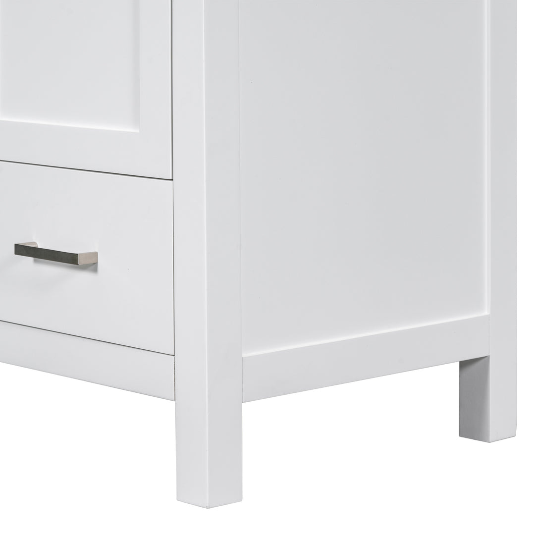 [Cabinet Only] 30" White Bathroom Vanity