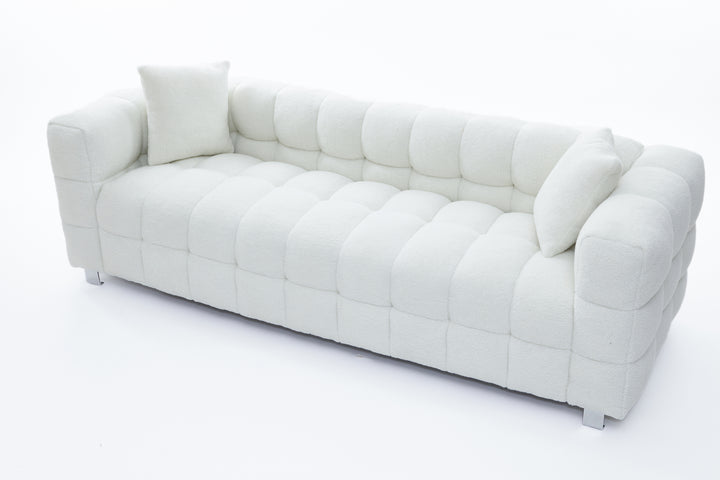 2146 sofa includes two pillows, 81 "beige white, for living room and bedroom