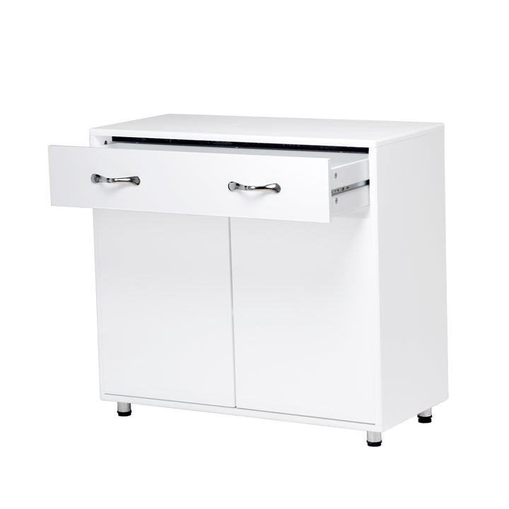 Two door Side Table-White