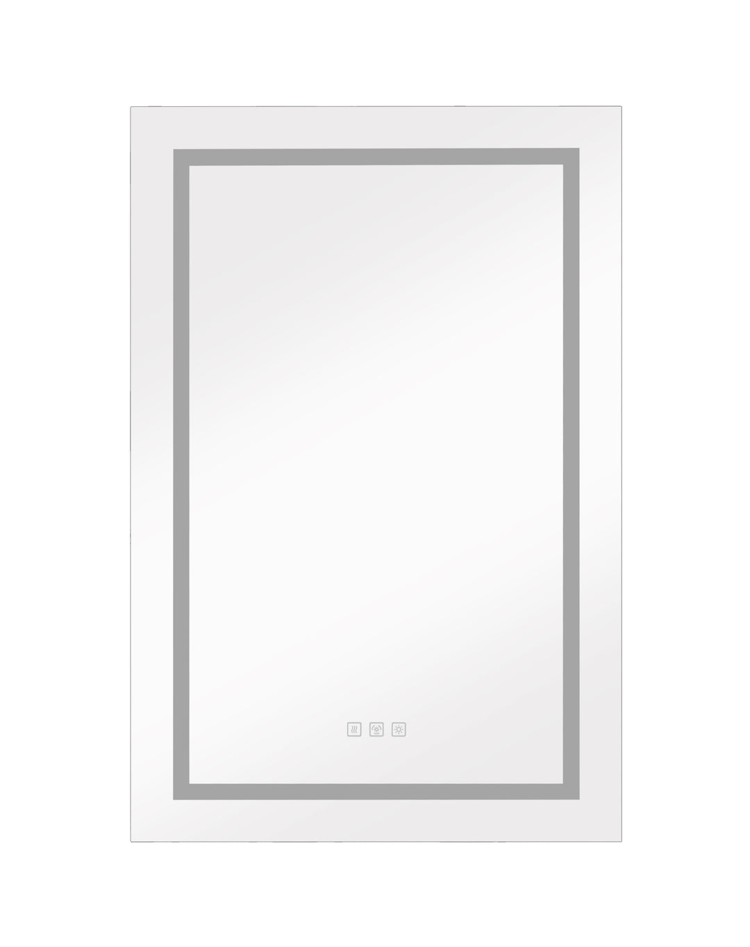 LED Lighted Bathroom Medicine Cabinet with Mirror, Surface Lighted Medicine Cabinet,Dimmable,Adjustable Shelves,Intelligent Switch Medicine Cabinet, Aluminum Frame,