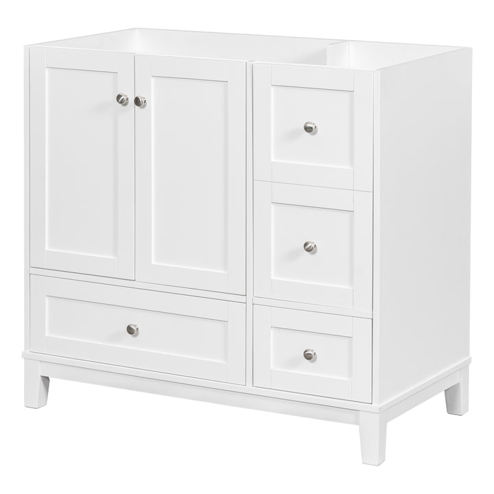 [Cabinet Only] 36" Bathroom vanity, white