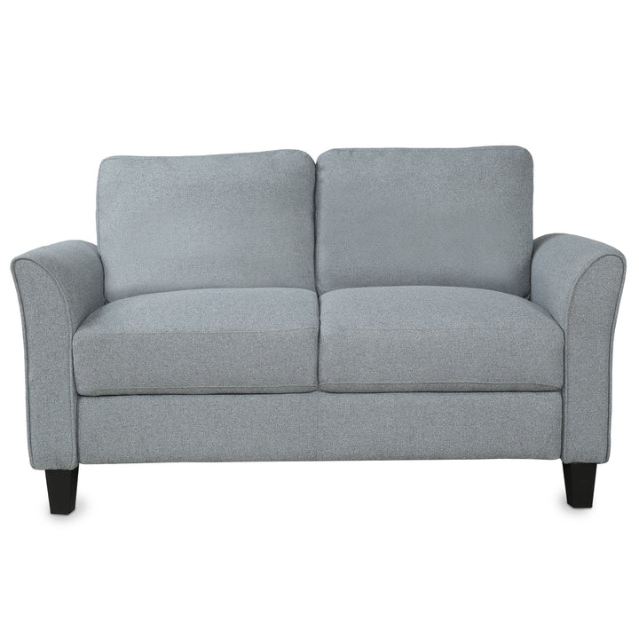 Living Room Sets Furniture Armrest Sofa Single Chair Sofa Loveseat Chair 3-Seat Sofa (ChairLoveseat Chair&3-Seat Sofa, Gray)