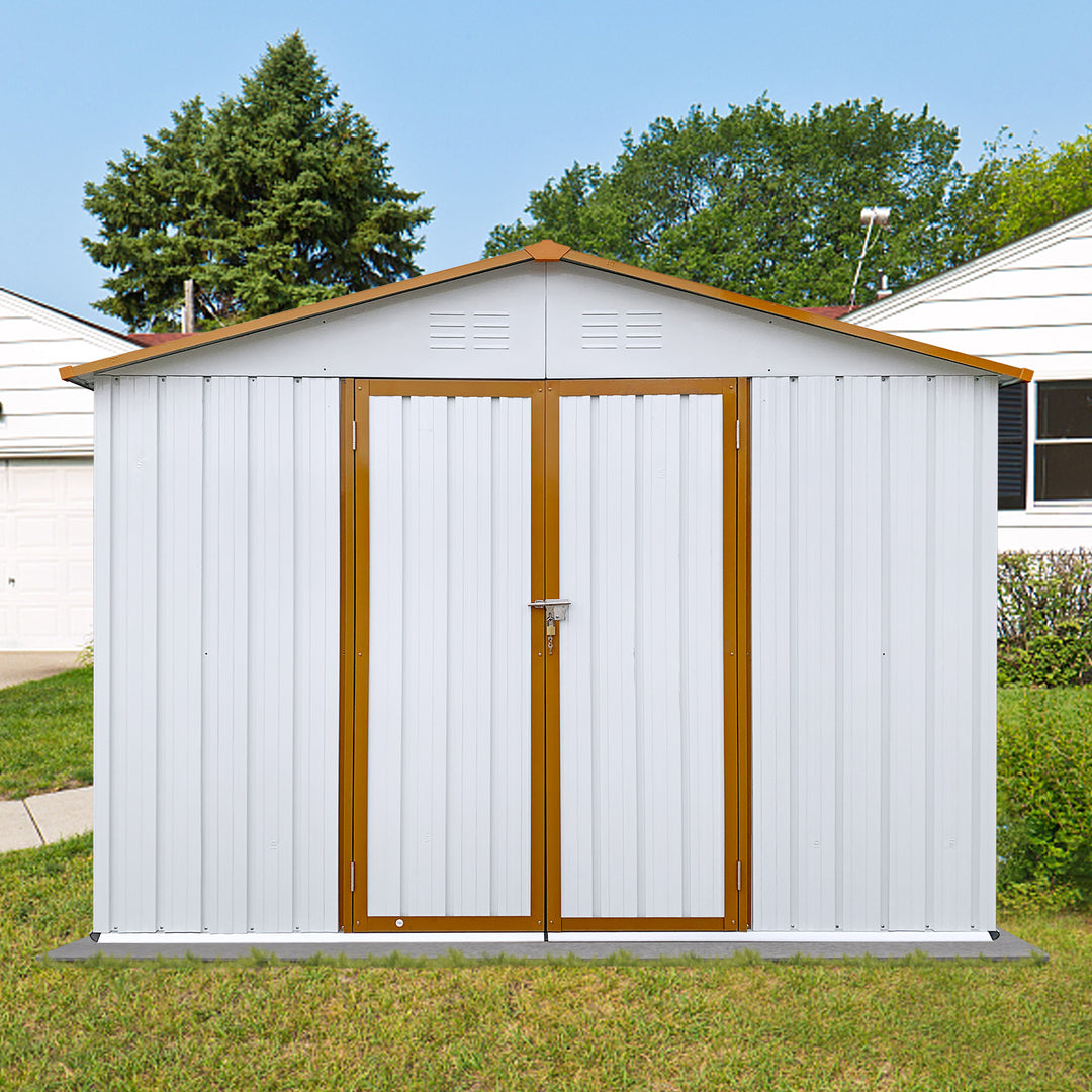 Metal garden sheds 6ftx8ft outdoor storage sheds