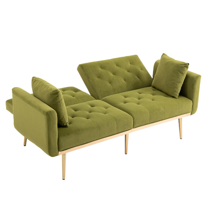 COOLMORE  Velvet  Sofa , Accent sofa .loveseat sofa with metal  feet