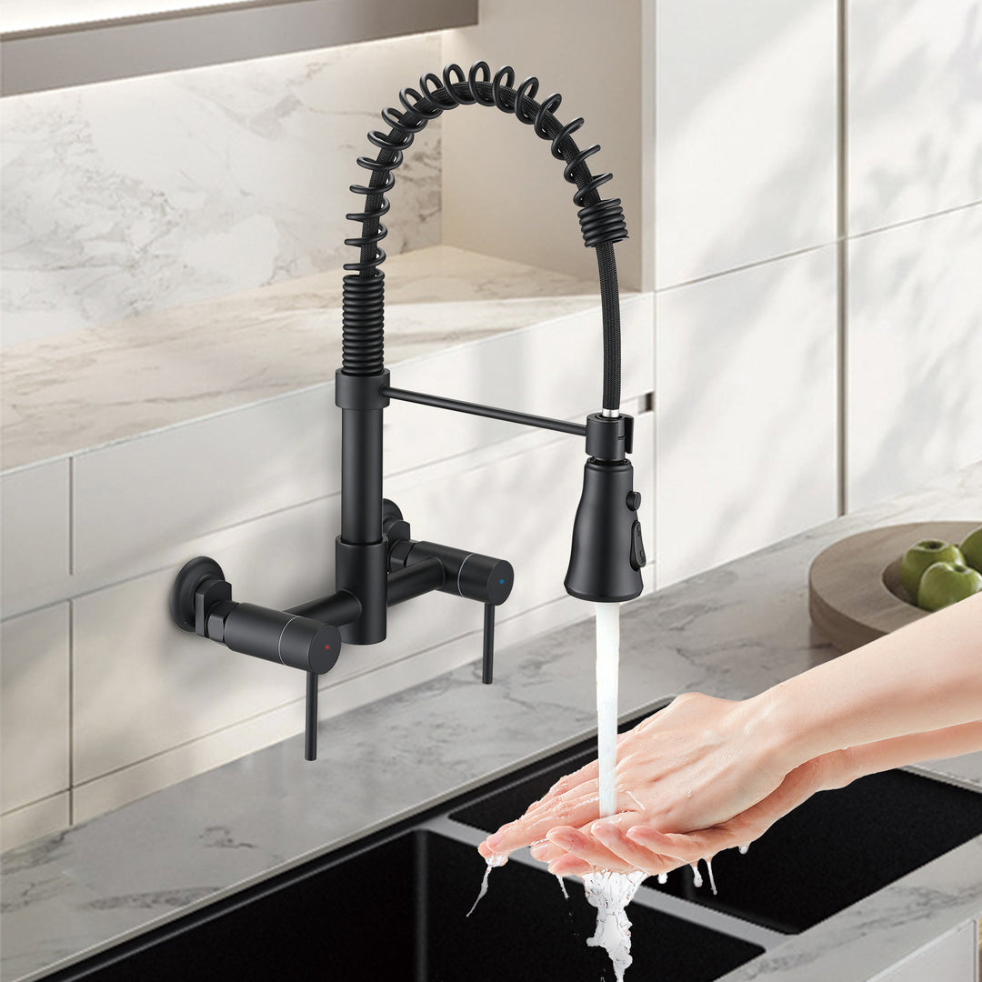 3 Functions Wall Mounted Bridge Kitchen Faucet