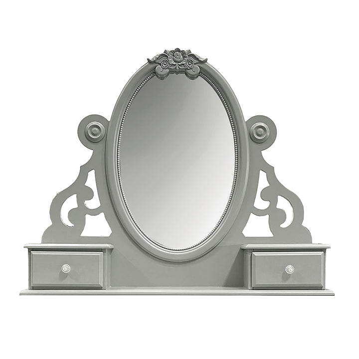 ACME Flora Jewelry Mirror, Gray Finish BD02206