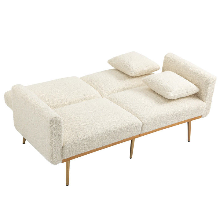 COOLMORE  Velvet  Sofa , Accent sofa .loveseat sofa with metal  feet