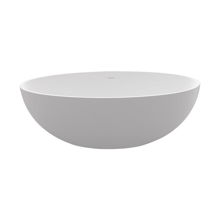 1700mm artificial stone solid surface freestanding bathroom adult bathtub 40 inch extra wide