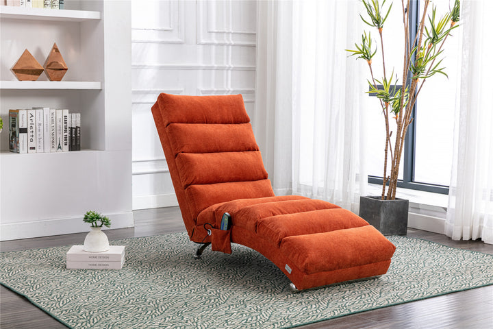 COOLMORE Linen Chaise Lounge Indoor Chair, Modern Long Lounger for Office or Living Room