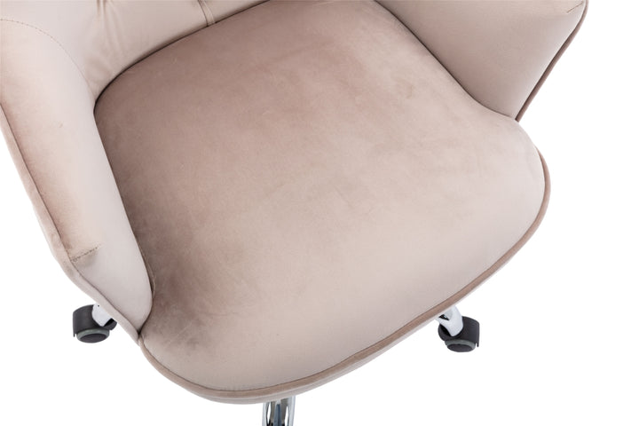 COOLMORE Velvet Swivel Shell Chair for Living Room, Modern Leisure Arm Chair ,Office chair  Grey