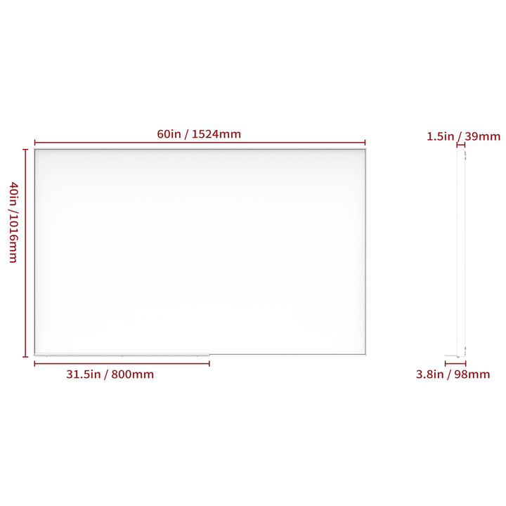 60"x40" Oversized Modern Rectangle Bathroom Mirror with Silver Frame Decorative Large Wall Mirrors for Bathroom Living Room Bedroom Vertical or Horizontal Wall Mounted mirror with Aluminum Frame