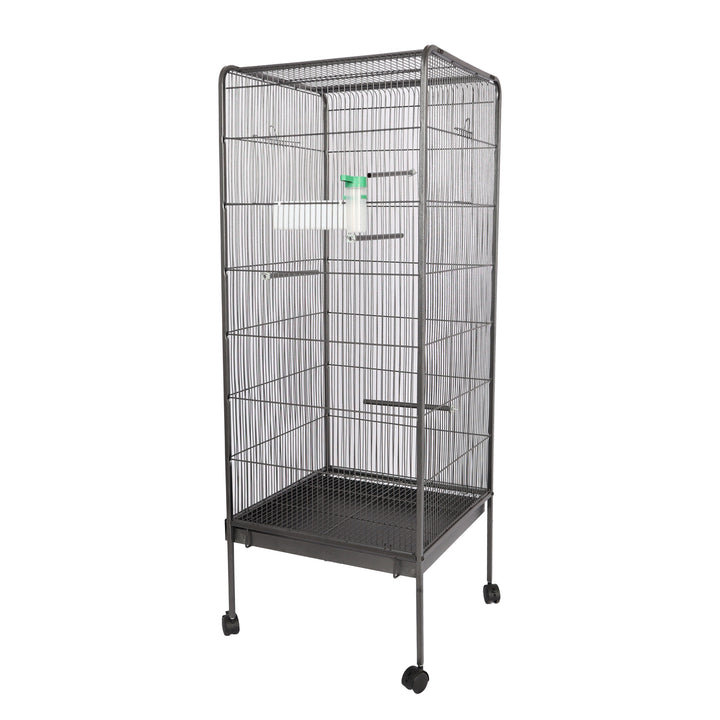 Bird Cage for Parakeets Cockatiels Parrot Green Cheek Conures Pigeons Lovebird with Rolling Stand