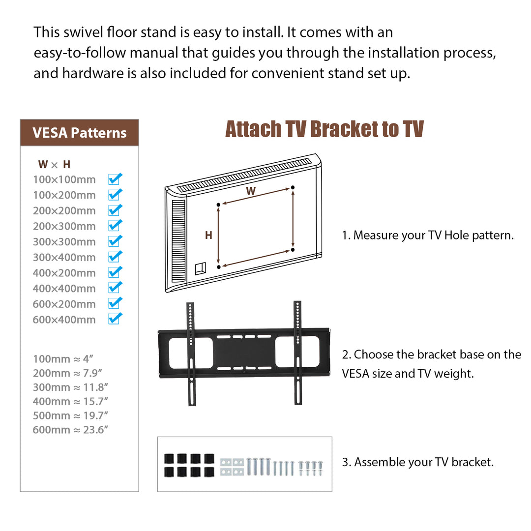 Wooden Storage Tv Stand Black Tempered Glass Height Adjustable Universal Swivel Entertainment Center With Mount TV Stand