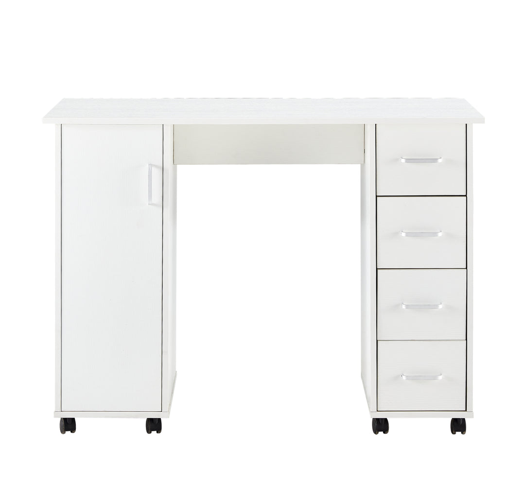 Home Office Computer Desk Table with Drawers White 41.73‘’L 17.72\'\'W 31.5\'\'H