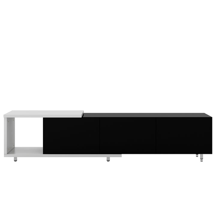 U-Can Modern ,Stylish TV Stand  TV Cabinet for 80+inch TV, Black