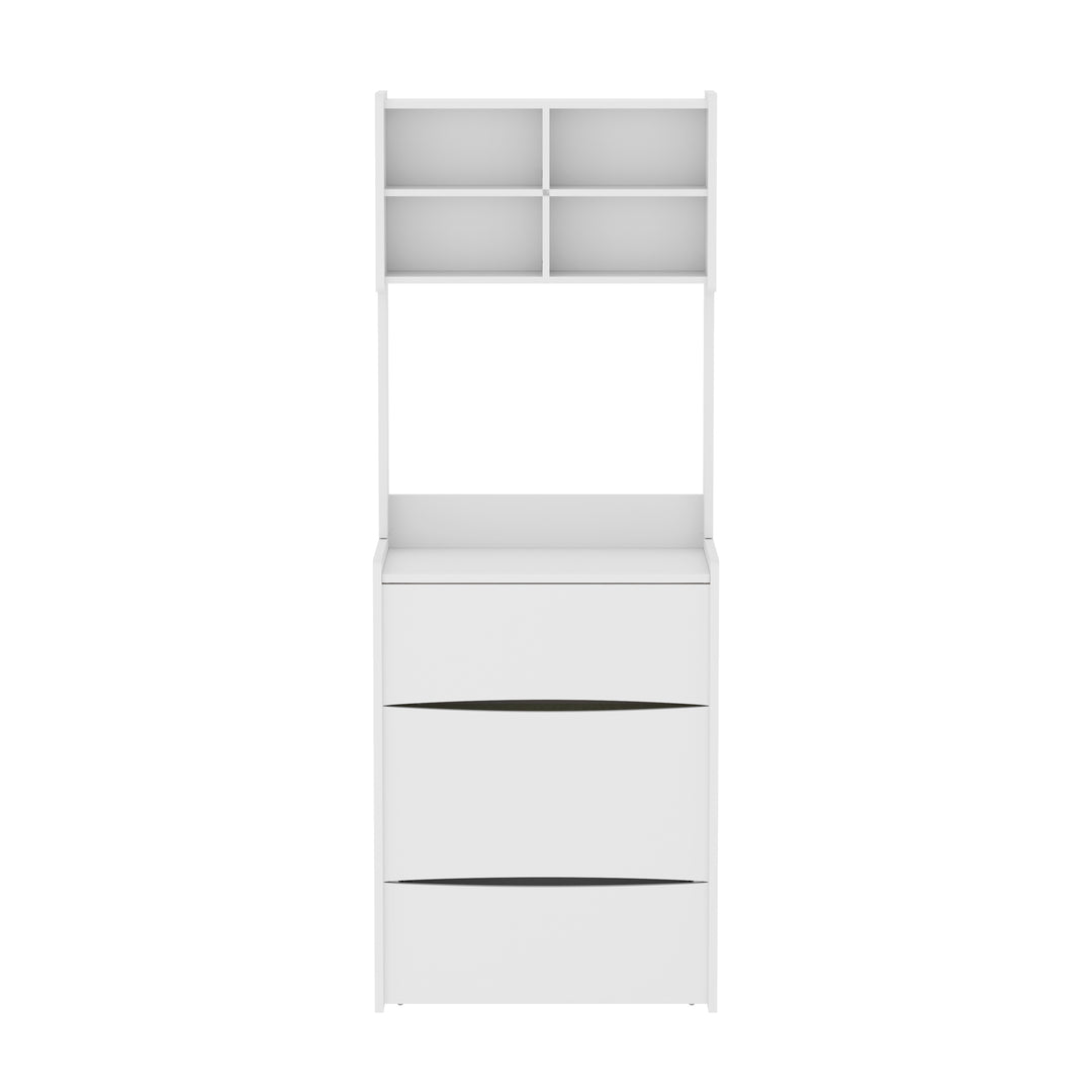 Dressing Table with Flip Top LED Illuminated Mirror, Vanity Table with Internal Storage Area, Makeup Vanity Dressing Table with Removable Upholstered Stool, Practical and Space-saving, Bedroom, White