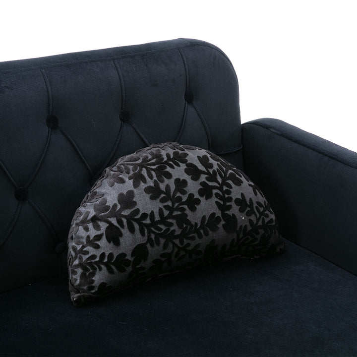 COOLMORE  Velvet  Sofa , Accent sofa .loveseat sofa with metal feet