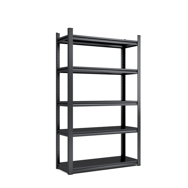 Storage Shelves 5 Tier Heavy Duty Metal Shelving Unit Adjustable Shelving Units and Storage Rack Kitchen Garage Shelf H72 * W47.2 * D23.6