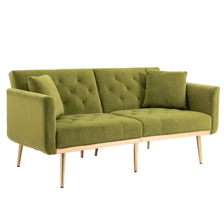 COOLMORE  Velvet  Sofa , Accent sofa .loveseat sofa with metal  feet