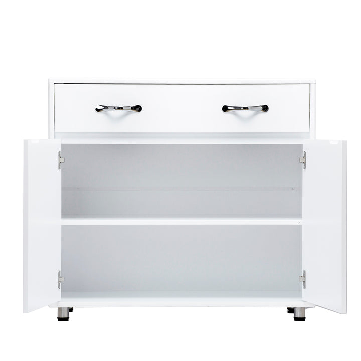 Two door Side Table-White