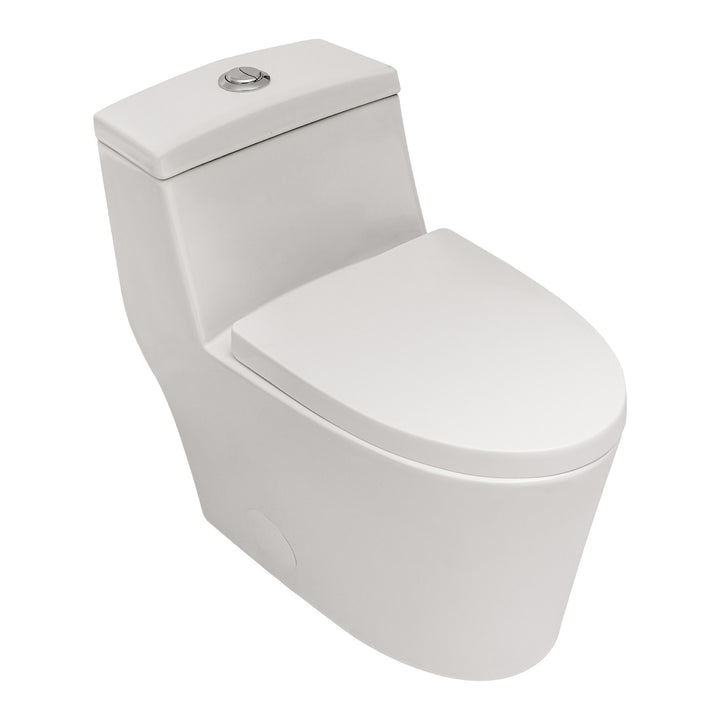 Ceramic One Piece Toilet,Dual Flush with Soft Clsoing Seat