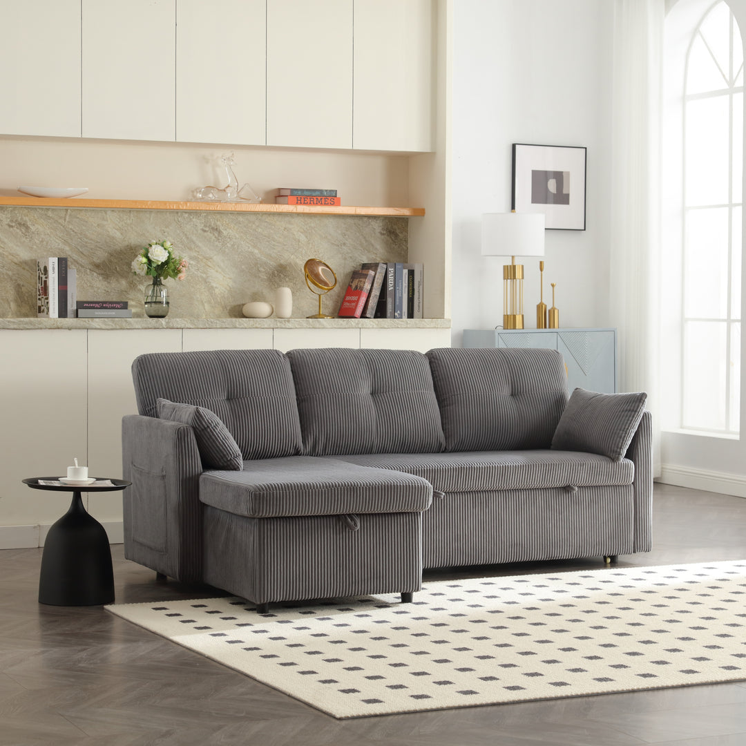 UNITED Modular Sectional Sofa L Shaped Modular Couch with Reversible Chaise Modular Sofa Sectional Couch with Storage Seats