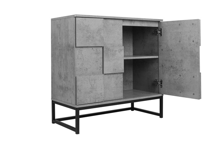 2 Door Cabinet,for bedroom,cement grey,for living room,bed room