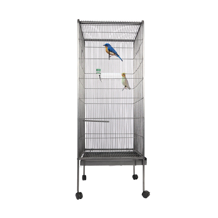 Bird Cage for Parakeets Cockatiels Parrot Green Cheek Conures Pigeons Lovebird with Rolling Stand