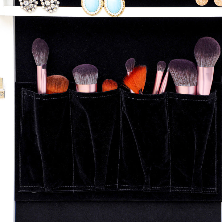 Fashion Simple Jewelry Storage Mirror Cabinet With LED Lights,For Living Room Or Bedroom