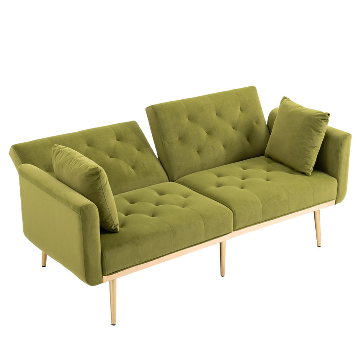 COOLMORE  Velvet  Sofa , Accent sofa .loveseat sofa with metal  feet