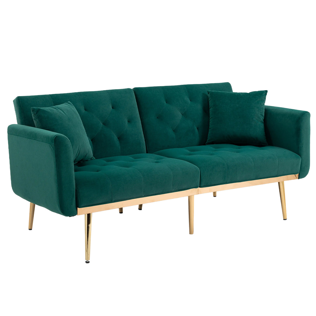 COOLMORE  Velvet  Sofa , Accent sofa .loveseat sofa with metal  feet