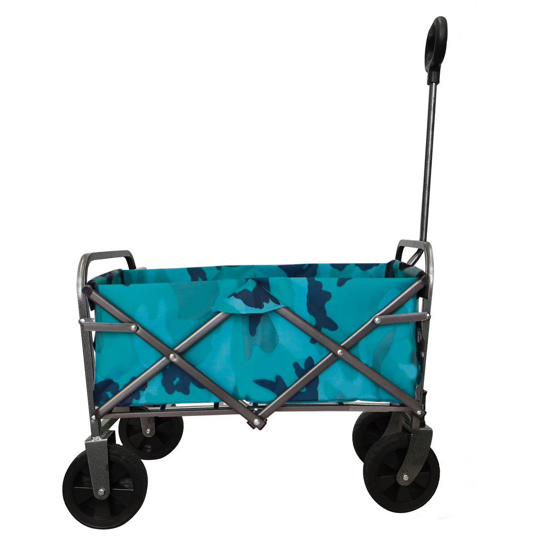 Outdoor Garden Multipurpose Micro Collapsible Beach Trolley Cart Camping Folding Wagon