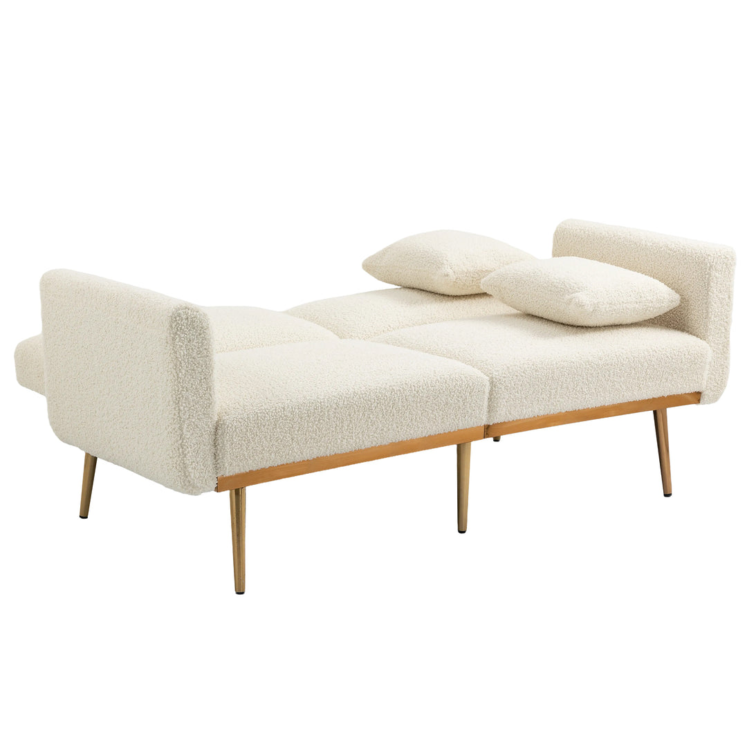 COOLMORE  Velvet  Sofa , Accent sofa .loveseat sofa with metal  feet