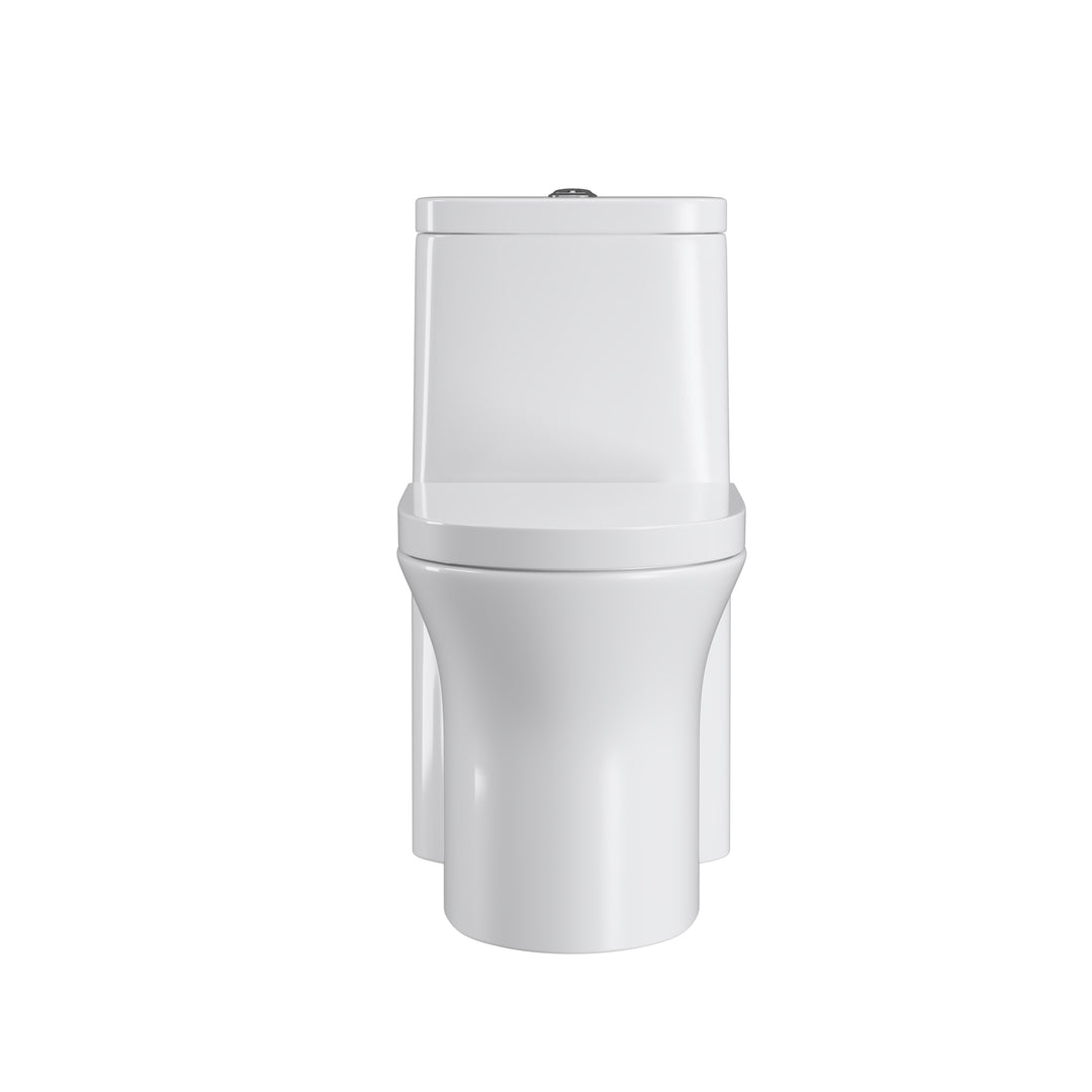 One Piece 1.1GPF/1.6 GPF Dual Flush Elongated Toilet