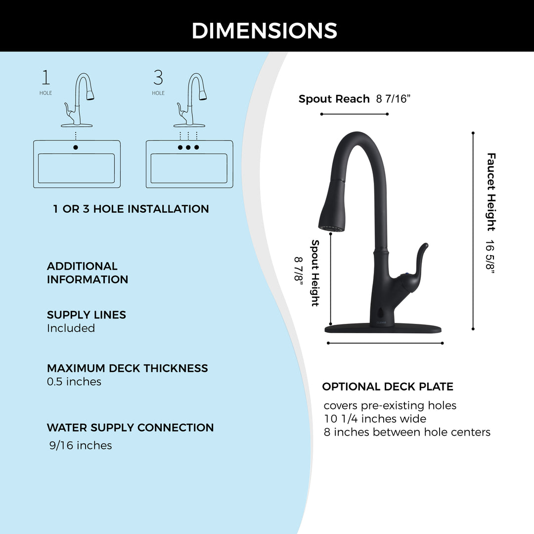 Pull Down Touchless Single Handle Kitchen Faucet