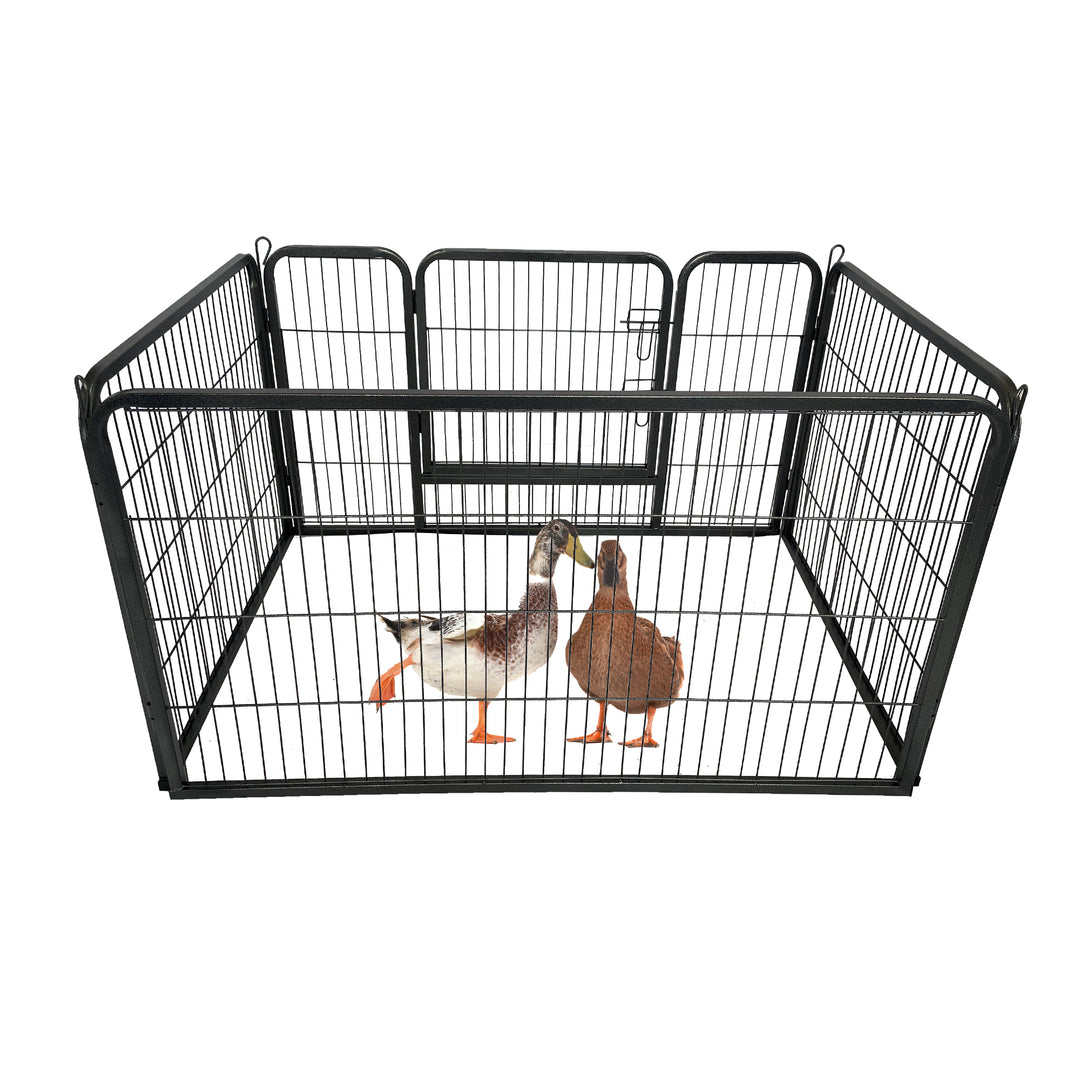 Dog Playpen Designed for Camping, Yard , 28" Height for Medium/Small Dogs, 4Panels