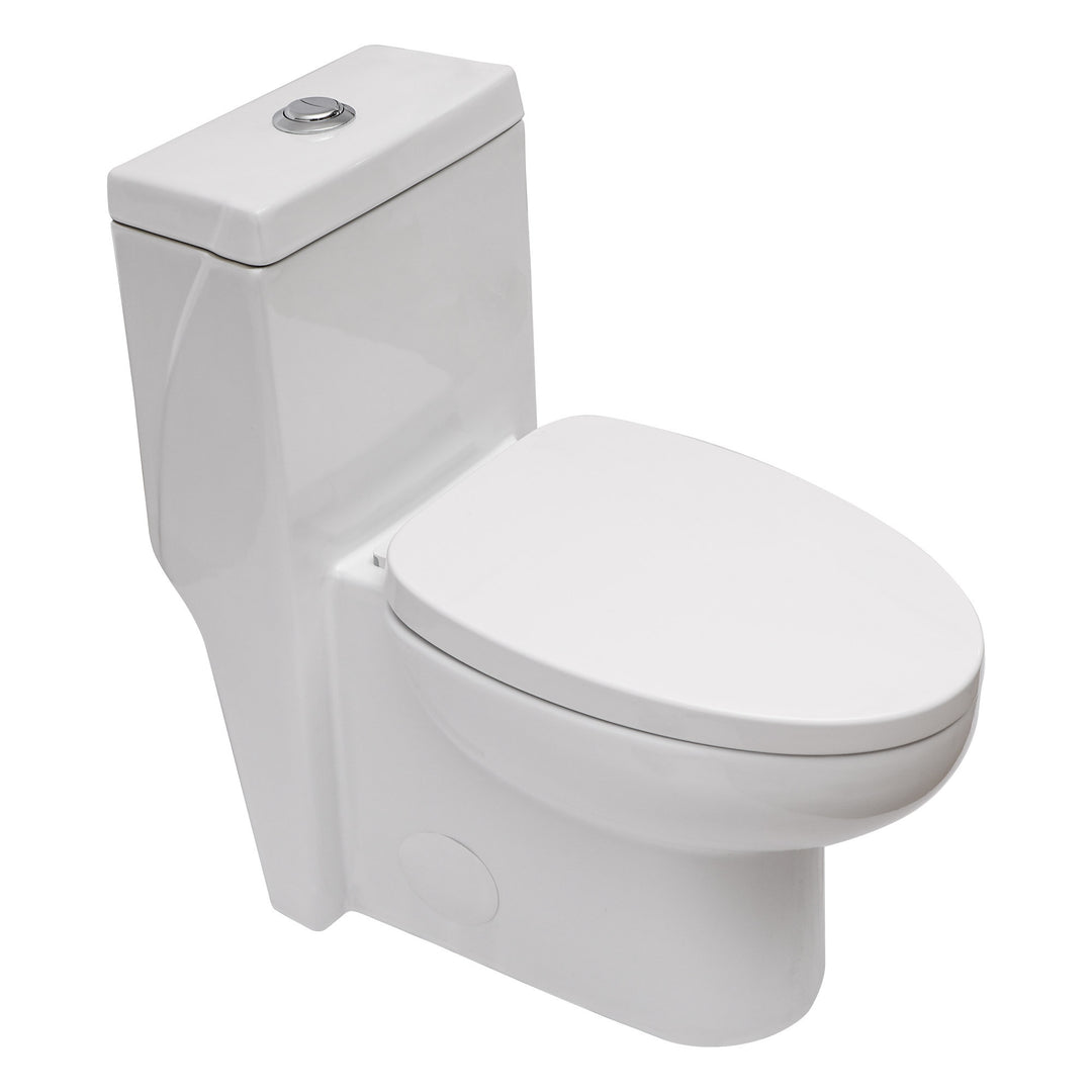 Ceramic One Piece Toilet,Dual Flush with Soft Clsoing Seat