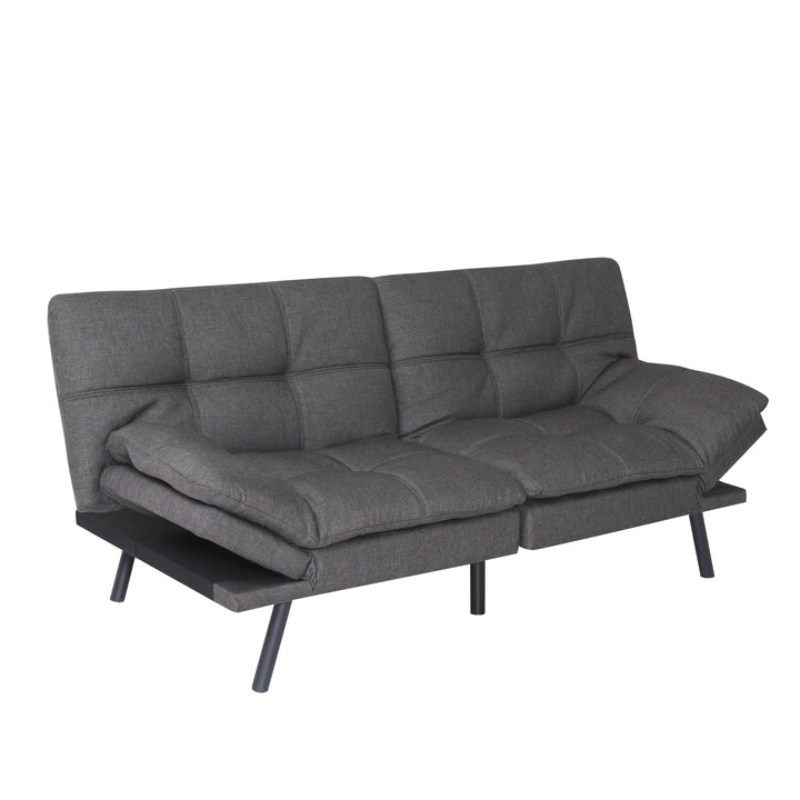 Convertible Memory Foam Futon Couch Bed, Modern Folding Sleeper Sofa-SF267FADGY